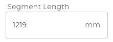 Segment length value